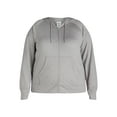 thumbnail image 5 of Athletic Works Women's and Women's Plus ButterCore Zip-Up Hoodie, Sizes XS-4X, 5 of 5