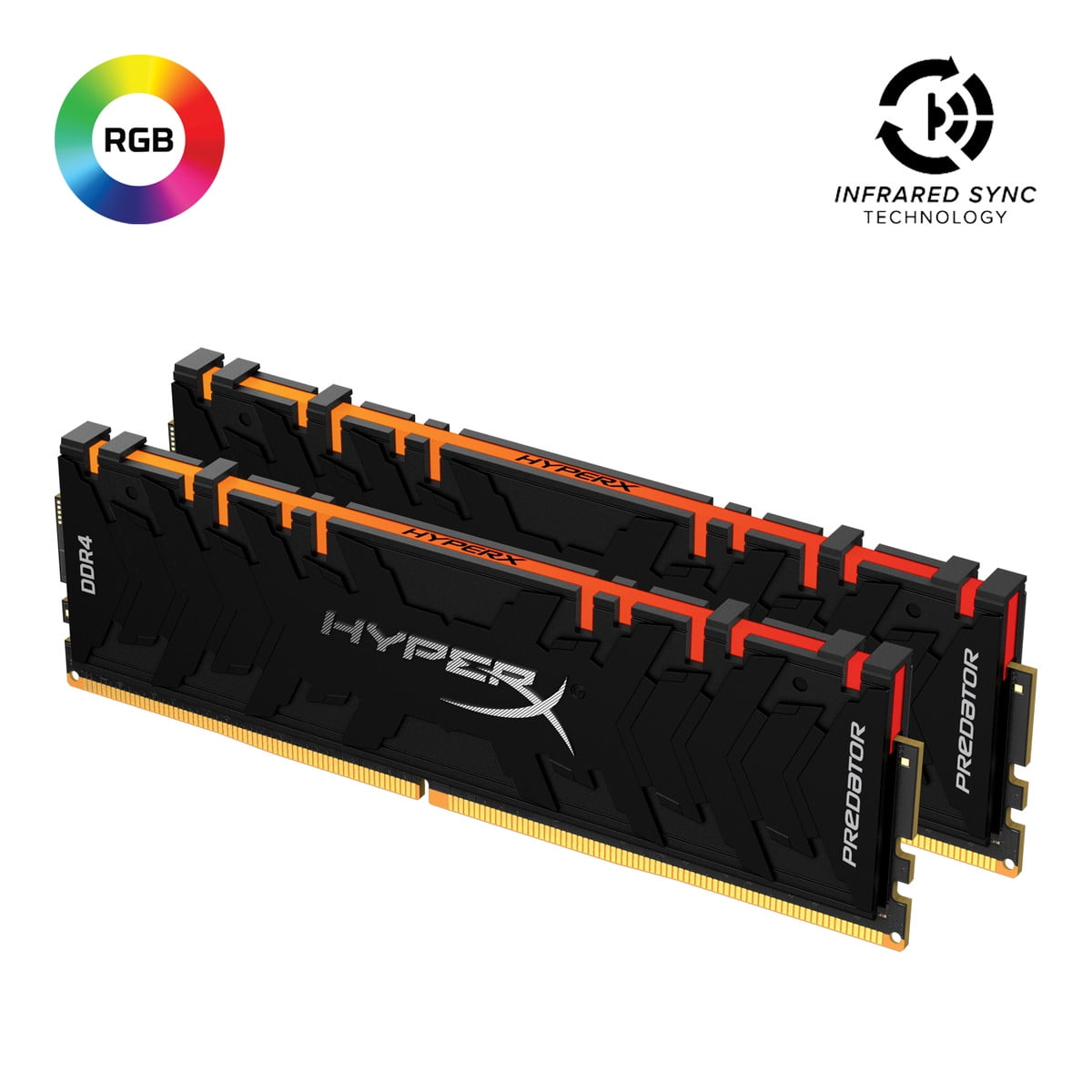 DDR4 RGB 32 GB HyperX Predator HX436C17PB3AK4/32 3600 MHz CL17 DIMM XMP Kit 4 x 8 GB DDR4 RGB 32 GB HyperX Predator HX436C17PB3AK4/32 3600 MHz CL17 DIMM XMP Kit 4 x 8 GB