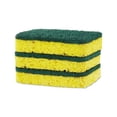 thumbnail image 7 of Heavy Duty Scrubber Sponge 2.5 x 4.5, 0.9" Thick, Yellow/Green, 3/Pack, 24 Packs/Carton, 7 of 7