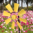thumbnail image 4 of ABODELINE 26 Inch Wind Spinners with Garden Stake, Rainbow Metal Windmill Decorations, Swivel Outdoor Wind Sculpture, Wind Catcher for Yard Art, Lawn, Garden Decor, Gifts, 4 of 6