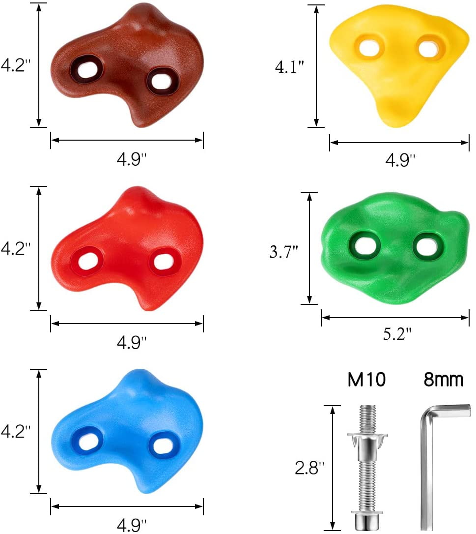 Buy Brizi Living MultiColor Rock Climbing Holds for Kids and Adults