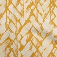 thumbnail image 1 of oneOone Cotton Silk Mustard Yellow Fabric Brush Stroke Sewing Craft Projects Fabric Prints By Yard 42 Inch Wide, 1 of 4