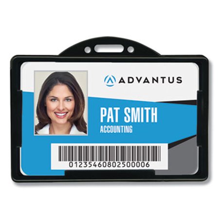 Advantus BADGE,HLDR,HORZ,IDCARD,BK 75656 75656 USS-AVT75656