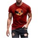 thumbnail image 5 of Hombres Pantalones Cortos de Manga Corta Impresa Casual Cuello Redondo Superior, Camisa de Moda para el Verano Y la Primavera, 5 of 8