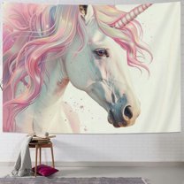 BCIIG Unicorn Tapestry Wall Hanging Unique Style Graphic Tapestries Home Wall Decor Art for Living Room Bedroom Apartment Farmhouse Dorm 60x50inch