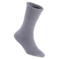 thumbnail image 3 of Lian LifeStyle Fantastic Children's 3 Pairs Wool Crew Socks Super Comfortable, Soft, Adorable and Durable LK0601 Size 0M-6M (Coffee,Dark Grey,Grey), 3 of 4