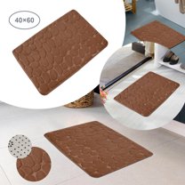 1Pc Carpet Carpet Welcome Decor Day Room Living Doormats Carpet Home Carpets Bathroom Products Coral Fleece 40Cmx60Cm Cob Blestone Texture Carpet