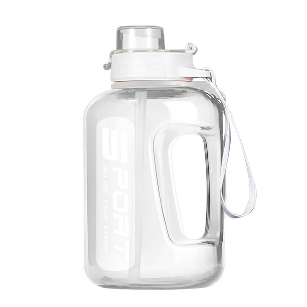 Botella de Agua con Paja Botella de Agua con Logotipo de Graduación, Botella de Agua Potable con Paja, Botella de Agua para Deportes Al Aire Libre, Botella de Agua Clara Blanca, Botella de Agua para D