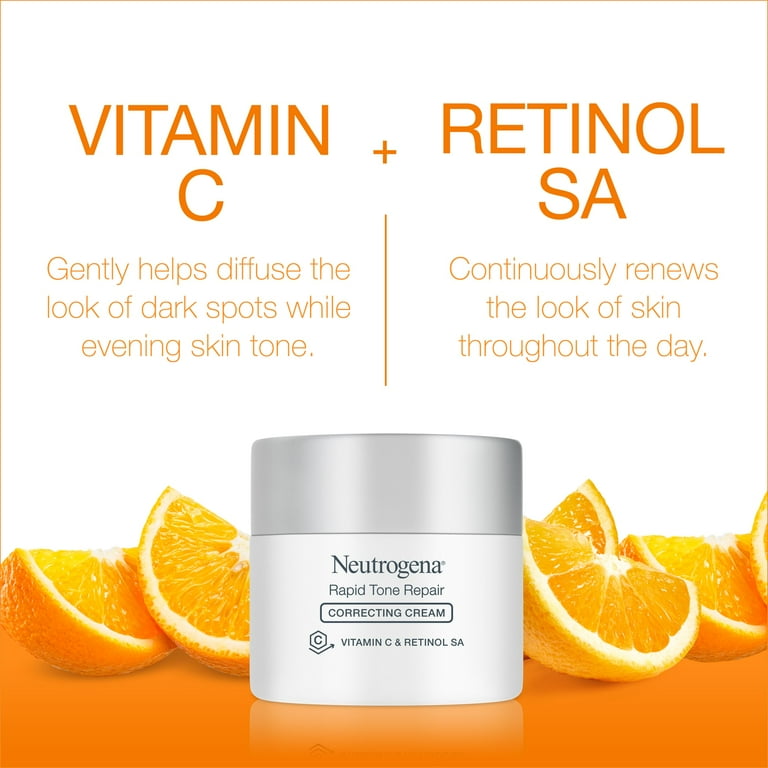 Neutrogena Rapid Tone Repair Retinol + Vitamin C Face Cream, 1.7