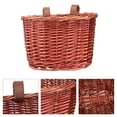 thumbnail image 5 of Yuangui Vintage Woven Rattan Front Handlebar Bike Basket for Kids (Brown), 5 of 10