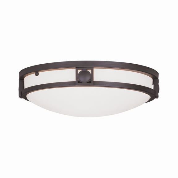 Livex Lighting Titania Ceiling Mount in Bronze