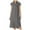 Gray, variant on LLYwey Womens Long Sleeve Dresses Fashion Summer Button Casual Solid V-Neck Short Sleeve Dress New Maxi Dresses Gray L