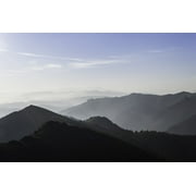 Mountain Sunlight Forest Sky Cloud Rain Spring-12 Inch By 18 Inch Laminated Poster With Bright Colors And Vivid Imagery-Fits Perfectly In Many Attractive Frames