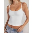 thumbnail image 3 of PINKMSTYLE Débardeurs Basiques pour Femmes à Encolure Dégagée Doublée Débardeurs Ajustables d'Été Sans Manches, 3 of 8
