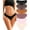 6Pack A, variant on IF YOU Cheeky Underwear for Women Seamless Soft Lace Hipster Ladies No Show Bikini Panties 6 Pack S-XL