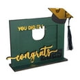 thumbnail image 2 of HLONK 2025 Graduation Season Decoration Grad Party Decor Graduation Party Grad Party Table Wood Sign Holiday Decorations for Home Festival Decor, 2 of 8
