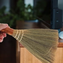 KONTONTY 2pcs Hand Broom Brush Tabletop Cleaning Small Dust Cleaning Brush for Desk Portable Desk Broom Desktop Small Broom Whisk Broom for Car Manual Broom