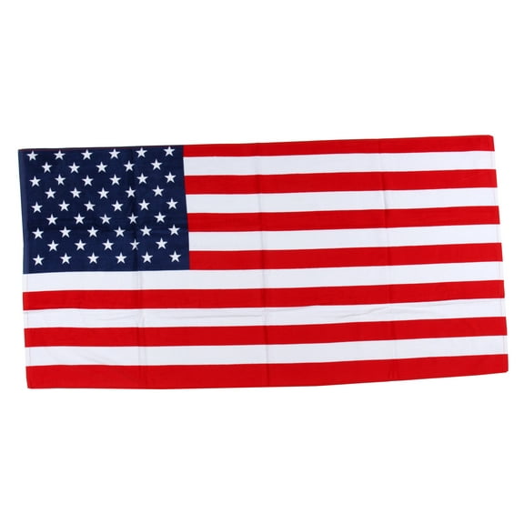 Luxurious - USA Flag - 100% Cotton Velour Beach Towel – Soft, Absorbent, and Stylish!