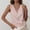 Pink, variant on Tops for Women 2023 Women's Casual V-neck Zippered Vest Solid Color Top V-neck Vest Sleeveless Vest Womens Tops Summer on Clearance