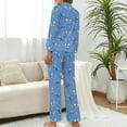 thumbnail image 3 of HPINK-T Western Themed Horse Women's Long-Sleeve Shirt And Full-Length Bottom Pajama Set, 3 of 12