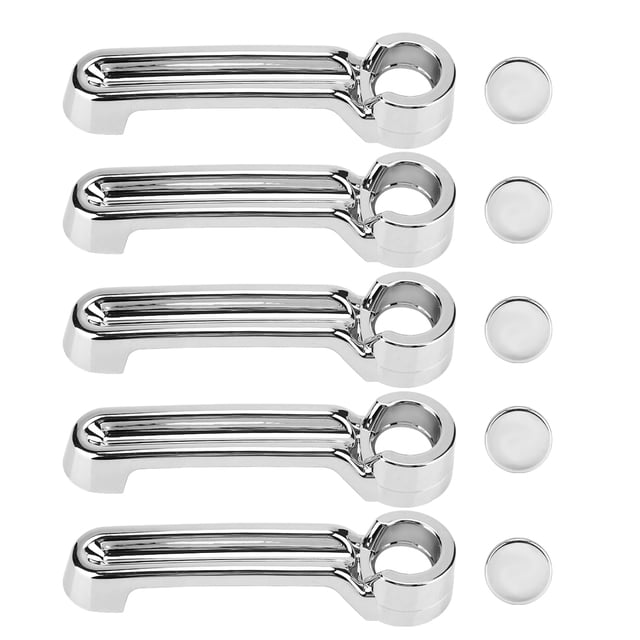 Cubierta de manija de puerta para Jeep, 5 piezas Cubierta de manija de puerta cromada para automóvil Moldura de manija de puerta cromada Meticulosamente diseñada