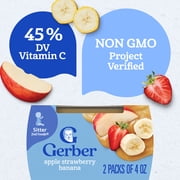Gerber 2nd Foods Baby Food, Fruit & Veggies Puree Classics, Variety Pack, 4 oz Tub (16 Pack)