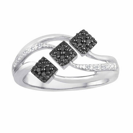 1/10 Carat T.W. Diamond Sterling Silver Fashion Ring