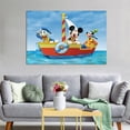 thumbnail image 5 of Mickeys Mouse And Friends Donald-Duck Sailboat Canvas Wall Art Prints Poster Gifts Photo Picture Painting Posters Room Decor Home Decorative 08x12inch(20x30cm), 5 of 6