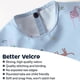 thumbnail image 4 of Full Sleeved Bib - Baby & Toddler Waterproof Smock with Tug-Proof Closure-Blue, 4 of 4