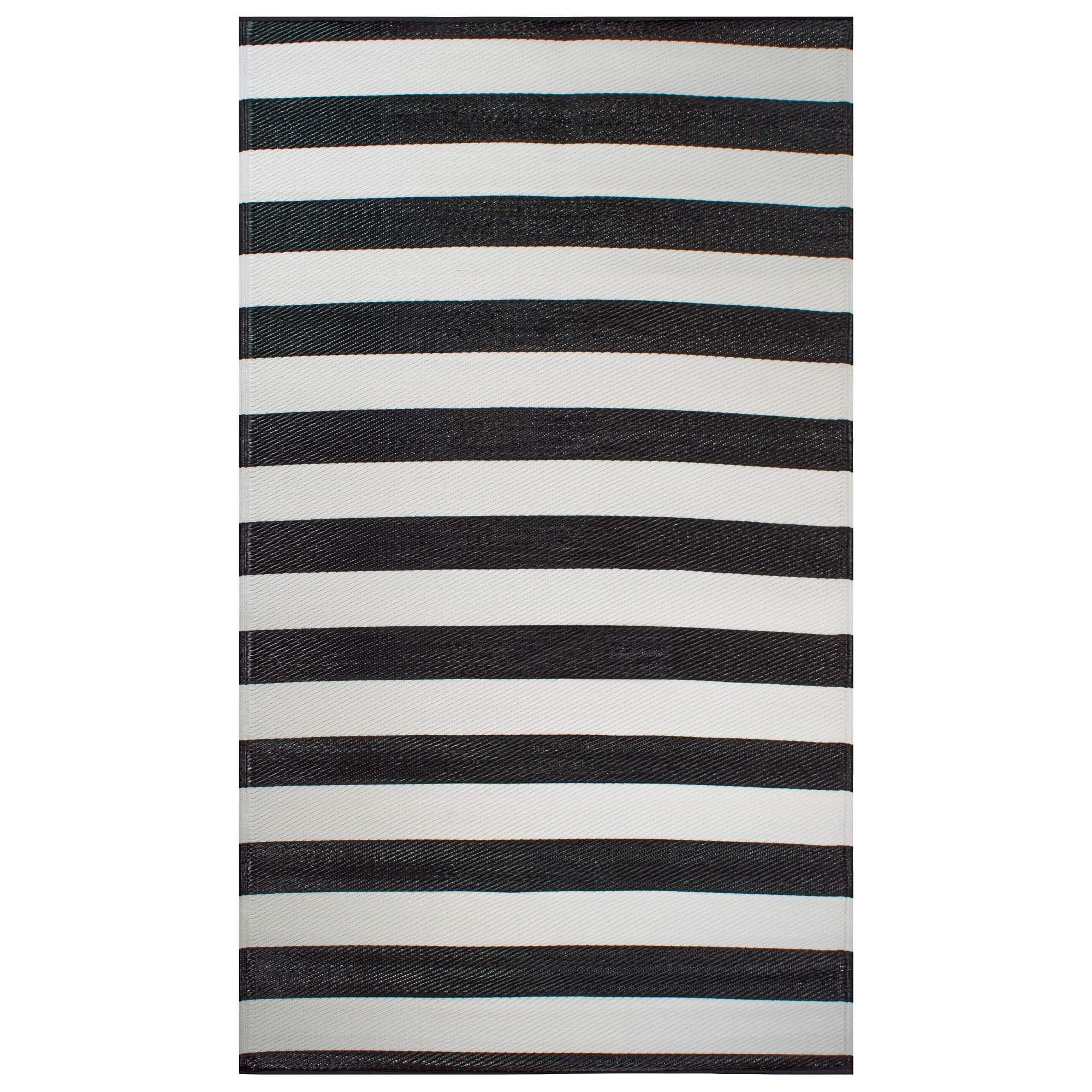 4 X 6 Black And White Rectangular, Black And White Indoor Outdoor Rug 4×6