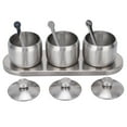 thumbnail image 1 of Pot à Épices, Ensemble de Pots à Condiments Anti-Oxydation, Acier Inoxydable Anti-Acide pour Sucre Sel, 1 of 7