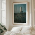thumbnail image 5 of Two Bridges - Manhattan New York Photography City Skyline Bridge Architecture Travel Poster Water Nightlife Oak Framed Wall Art Print 9 x 12 inches, 5 of 12