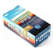 1 Box 25 Packs x ELEMENTS Ultra Thin Rice Paper Size 1 1/2 - Total 825 Papers