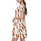 thumbnail image 2 of Disketp Carrot para Vestido de Manga Corta para Mujeres, Vestidos de Verano para Mujeres, Casual y Holgado para la Playa, 2 of 6