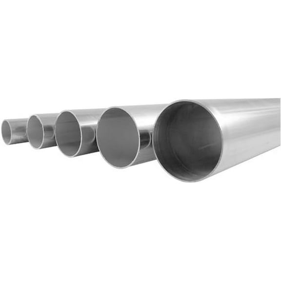 3" OD 304/304L Stainless Steel Tubing, 16 Gauge (.065), Welded, A269, Mill ID, Bright Annealed OD - 4' Length