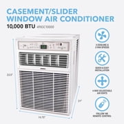 Perfect Aire 3PASC10000 10,000 BTU 115V Slider/Casement Window Air Conditioner with Remote Control