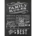 thumbnail image 2 of Urban, Mary 12x14 Black Ornate Wood Framed with Double Matting Museum Art Print Titled - Family Rules I v2, 2 of 4