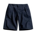 thumbnail image 2 of Honeeladyy Men's Casual Pure Color Outdoors Pocket Beach Work Trouser Cargo Shorts Pant Mens Elastic Waist Beachwear, 2 of 4