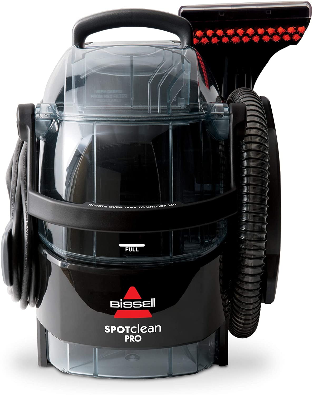 Black Corded Bissell 3624 Spot Clean Professional Portable Carpet Cleaner 