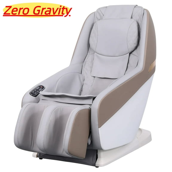 Zero Gravity SL-Type Track Shiatsu Massage Chair Auto-Heating, Reclining, Full-Body Massage with Auto Mode Airbag Massage Chair - Gray
