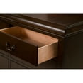 thumbnail image 2 of Rubberwood 6 Drawer Dresser With Antique Handles Brown, 2 of 2