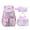 Pink#093, variant on 3 Piece Tie Dye Backpack Set, Pink Purple Gradient Laptop Bag with Lunch Box & Pencil Case, Large Capacity 15.6 Inch Water Resistant School Bookbag for Teens Women College Travel Essentials