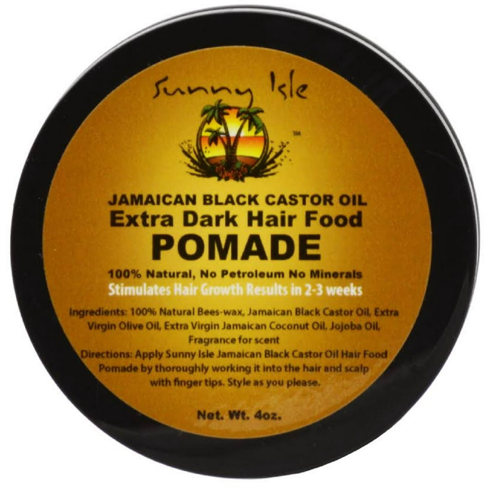 Sunny Isle Jamaican Black Castor Oil Extra Dark Hair Food Pomade 4 oz