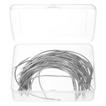 Uxcell 50Pcs Curved Needles 6" C Type Weaving Sewing Needles Wig Making Upholstery Big Eye for Carpet Leather Canvas