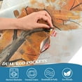 thumbnail image 7 of Ryvnso Bird on House Autumn View Half Curtains Sets Tier 2 Panels Short Curtain Rod Pocket 27"W x 36"L, 7 of 7