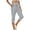 Gris, variante sur Fartey Pantalon Capri pour Femmes Liquidation 2025 Tendance Poches à Boutons Capris Extensibles à Cordon Taille Haute Joggers Pantalon de Yoga