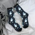 thumbnail image 5 of Pofeuu Gnome and Snowflakes Print Crew Socks, Adult Running Hiking Socks for Youth and Adult, 5 of 6
