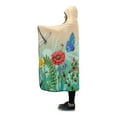 thumbnail image 2 of HATIART Libellules Couverture à Capuche Couverture Portable Confortable à Capuche Jeter Wrap 56x80 Pouces, 2 of 3