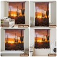 thumbnail image 6 of Western Cactus Sunset Sheer Curtains 63 Inches Long, Modern Abstract Art Retro Light Filering Curtains, Breathable Simi Curtain Privacy Drapes for Living Room Bedroom Lightweight Window Treatment, 6 of 9