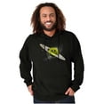 thumbnail image 5 of Funny Happy Face Saturn Planet Hoodie Sweatshirt Women Men Brisco Brands S, 5 of 6